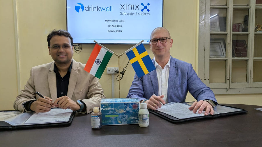 Xinix and Drinkwell sign MOU – a new solution for safe drinking water in India